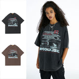 Man Tees Summer Fashion Brand Heavy Short Sleeve T-shirt
