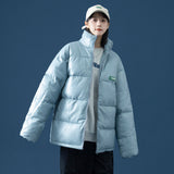 Men's Autumn Winter Coat Couple Stand-up Collar Cotton-Padded Clothes