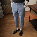 Men Trousers Business Boys Casual Pants