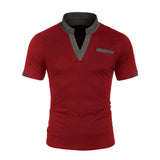 Polo Shirts Spring/Summer Polo Shirt Color Matching Men