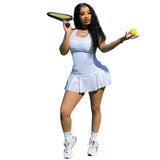 Casual Sports Style Vest Culottes Dress