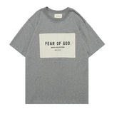Fog T Shirt Spring/Summer Loose Women's ShortSleeved Men's Tshirt Fear Of God