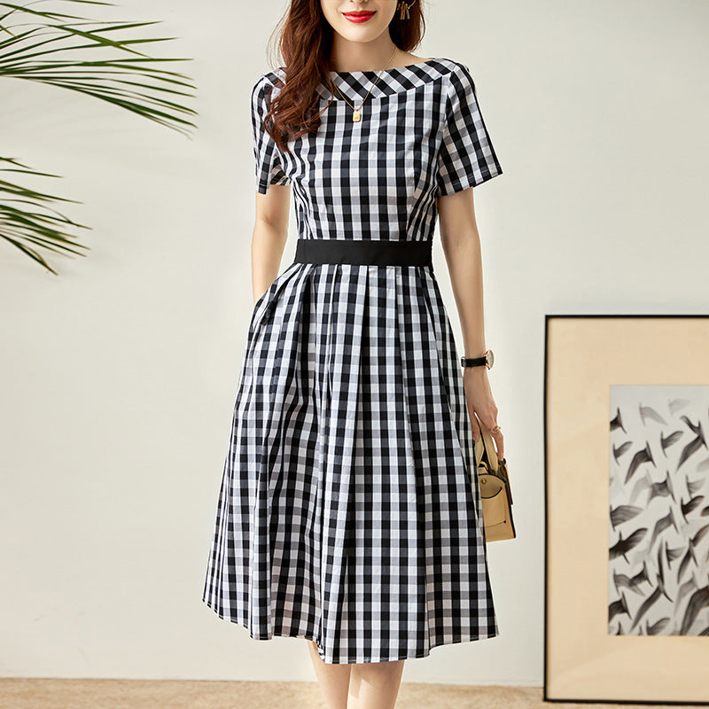 Black and White Dress Black and White Plaid Dress