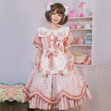 Gothic Lolita Harajuku Style Clothing Lolita Dress Japanese Pastoral Style Sweet Dress Female