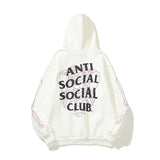 Skeleton Hoodie ASSC Printing plus Velvet Skull Men's and Women's Hoodie Hoodie