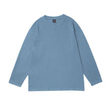 Men's T Shirt Summer Casual Tops Solid Color Long-Sleeved T-shirt Men's Base Shirt Street Fashion Loose Leisure Pullover T-shirt