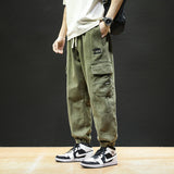 Men Cargo Pants Workwear Pants Men's Spring Loose Casual Trousers