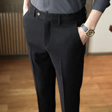 Men Trousers Spring Casual Pants Business Gentleman Stripes Men's Trousers