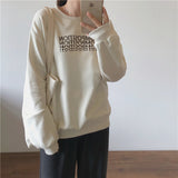 Harvard Sweatshirt Spring and Autumn Terry Cotton Embroidered Letter Crew Neck Sweatshirt