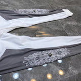 CHH Chrome Heart CHH Spring/Summer Stitching Casual Trousers for Men and Women Ankle Banded Pants