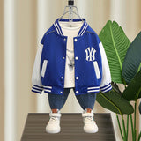 Toddler Boys Jackets Boys Autumn Clothing Baseball Uniform Jacket Children