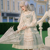 Gothic Lolita Harajuku Style Clothing Lolita Dress JSK Japanese Pastoral Style Grass Color Small Skirt