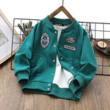 Children Baseball Jacket Boys' Baseball Jacket Outer Casual Jacket