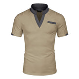 Polo Shirts Spring/Summer Polo Shirt Color Matching Men