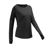 Anti Sweat Clothing Patchwork Top Long Sleeve