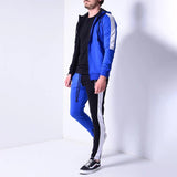 Men′s Athletic Tracksuit Sweat Suits for Men Outfits Fall Color-Blocking Fashion Fashion Man's Sportswear Fitness Sports Leisure