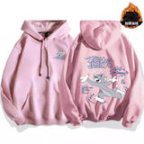 Tom and Jerry Hoodie Sweater Men's Autumn and Winter Long Sleeves Coat