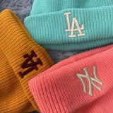 Yankee and Dogers Winter Hat Fall Winter Fashion Embroidery Fashion Wool Hat