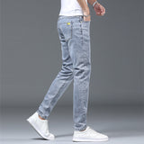 Men Trousers Elastic Jeans