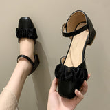 Nude Chunky Heel Sandals