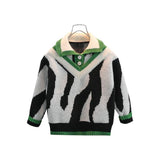 Toddler Boys Sweater Boy's Pullover Spring and Autumn Fake Two-Piece Knitted Sweaters