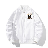 New York NYC Varsity Jacket Stand Collar Jacket Baseball Uniform Sequined Embroidered Jacket