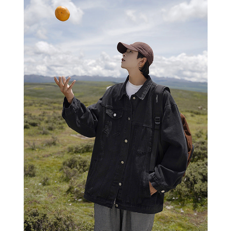 Denim Shirts Spring and Autumn Casual Top Men