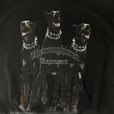 Present Hoodie Doberman Pinscher Printed Hoodie Retro Heavy Loose