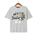 Rrr123 T-Shirt Three-Dimensional Puff Print Retro T-shirt Loose Version