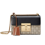 Jackie Kennedy Bag Autumn Padlock Fashion Backpack