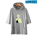 Dreamwastaken Novelty Hoodies Dream Merch Shirt Loose Print Fashion Loose Hooded T-shirt Short Sleeve Top