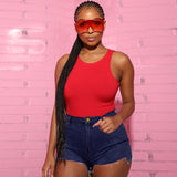 Women Plus Size Denim Shorts High Waist Slim Fit Denim Shorts Hot Pants