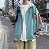 Tom and Jerry Hoodie Autumn and Winter Printing Coat Men's Hooded Loose Jacket