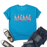 Boy Mama T Shirt Pattern Mama Printed Short Sleeve T-shirt
