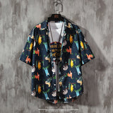 Men's Shirts Summer Casual Fashion Short Sleeve Shirt plus Size