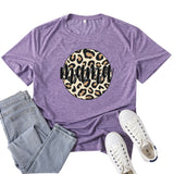 Boy Mama T Shirts Mama Leopard Circlet T-shirt