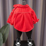 Toddler Boys Sweater Boy's Cowboy Shirt Coat