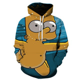 The Simpsons Hoodie 3D Digital Printing Pullover Long Sleeve Hooded Sweater