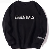 Fear Of God Fog Sweatshirt Essentials Double Line Brushed Hoody Tide Brand Letters