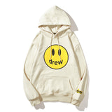 Smiley Face Hoodie Drew Smiley Face Printed Men's and Women's Casual Hooded Sweater