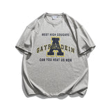 Man Summer T Shirt Simple Letter Printing