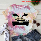 Back to the Future Costume Milk Silk Short Sleeve T-shirt Women's Short