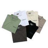 Fog T Shirt Summer Logo Polo Shirt Loose Short Sleeve Tshirt Fear Of God