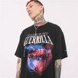 Men T Shirt Summer Casual Tops Abstract Printing Short Sleeve T-shirt