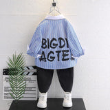 Toddler Boys Sweater Boys' Shirt Spring and Autumn Leisure Loose