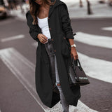 Women Coat Fd678 Autumn and Winter Leisure Turn-down Collar Coat