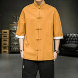 Men's T-shirt Solid Color Shirt Cardigan