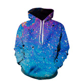 Drippy Hoodies Autumn Hoodie Blue Water Drop Series 3D Digital Baseball Uniform