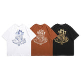 Men T Shirt Summer Casual Tops Men's Clothes Summer Wear Retro Men's round Neck Short Sleeve Casual Loose Printed Couple T-shirt