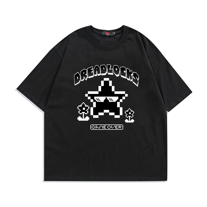 2022 Summer Man Outfits Printed Short Sleeve